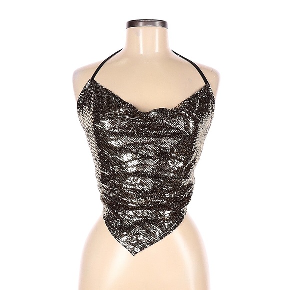 Sequin halter top - Picture 1 of 4